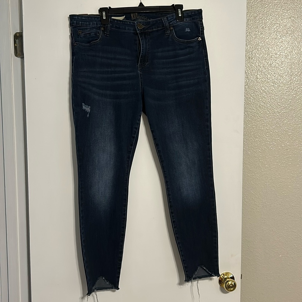 Kut From the Kloth Carlo Ankle Skinny Jeans Size 16